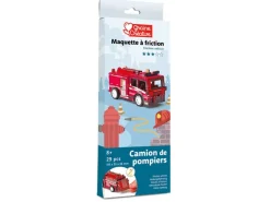 Maquette à friction - Camion de pompiers à construire