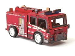 Maquette à friction - Camion de pompiers à construire