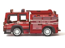 Maquette à friction - Camion de pompiers à construire