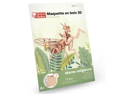 Maquette en bois 3D - Mante religieuse