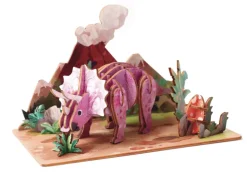 Maquette en bois 3D - Tricératops