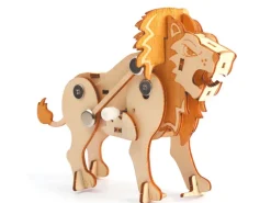 Maquette en bois 3D mécanique lion