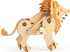 Maquette en bois 3D mécanique lion