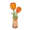 Maquette fleur miniature - Tulipe Orange (Orange Tulip) - Rowood
