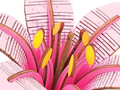 Maquette fleur miniature - Fleur de Lys rose (Pink Lily) - Rowood