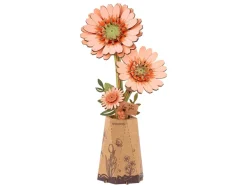 Maquette fleur miniature - Gérbera orange clair (Light Orange Gerbera) - Rowood