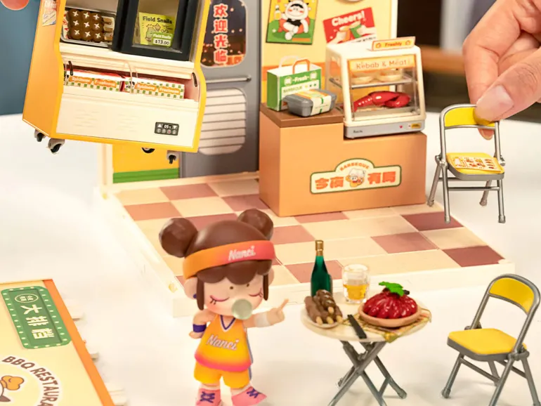 Maquette Street Food de nuit - Robotime