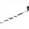 Masking tape à motifs - black animals