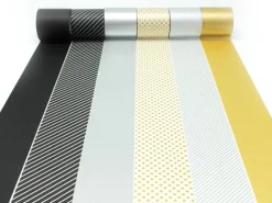Masking tape Casa - rayé Argent