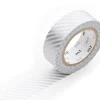 Masking tape motif - Rayé argent