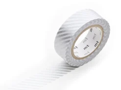 Masking tape motif - Rayé argent