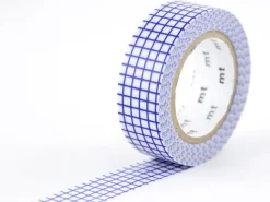 Masking Tape MT Motif quadrillage bleu - Scrapbooking
