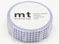 Masking Tape MT Motif quadrillage bleu - Scrapbooking