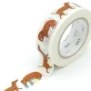 Masking Tape MT x Lea Maupetit teckel scrapbooking - 1,5 cm x 5 m