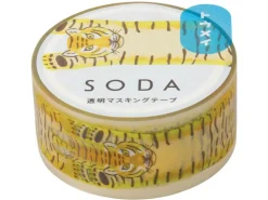 Masking tape transparent - Tigre 22 mm x 3 m - KINGJIM SODA