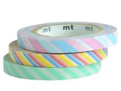 Masking tape trio slim - Bicolore twist pastel