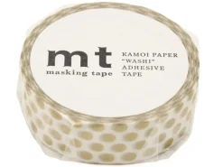 Masking tape washi motif - Pois dorés