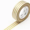 Masking tape washi motif - Lignes dorées
