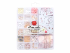 Maxi boîte Piña Colada - 20 compartiments perles & apprêts pour création de bijoux
