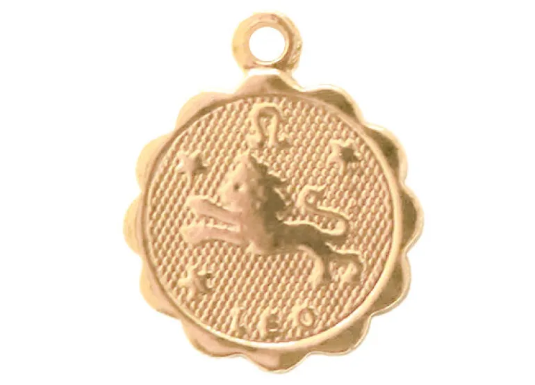 Médaille astro OR FIN - Lion