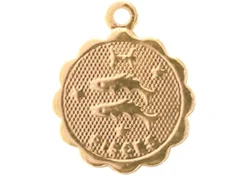 Médaille astro OR FIN - Poissons