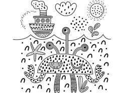 Mes tableaux en peinture magique - Monstres