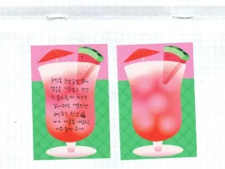 Mini bloc memo Summer jus de pastèque - Fruit fries Design Lab