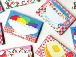Mini bloc memo tasse vintage - Fruit fries Design Lab