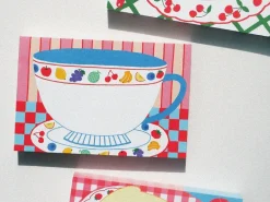 Mini bloc memo tasse vintage - Fruit fries Design Lab