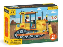 Mini Puzzle Bulldozer - 48 pièces - Galison