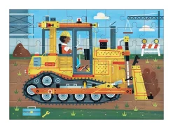 Mini Puzzle Bulldozer - 48 pièces - Galison