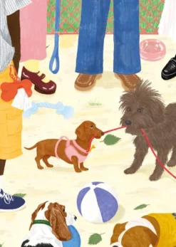 Mini Puzzle Sortir le chien - 100 pièces - Jour Férié
