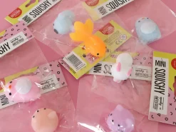 Mini squishy dragon blanc - anti stress