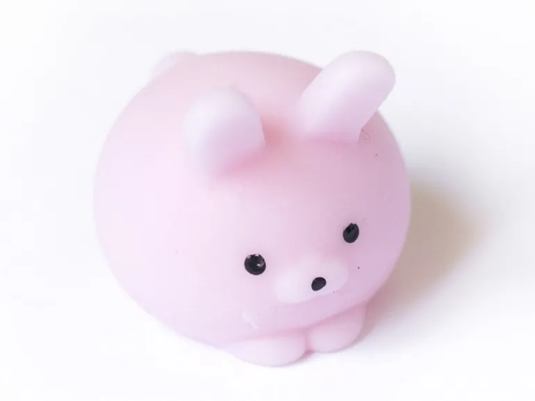Mini squishy lapin rose mignon - anti-stress
