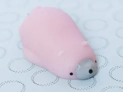 Mini squishy ours polaire rose - anti-stress
