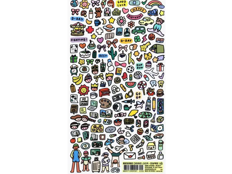 Mini stickers pour planner - zero per zero