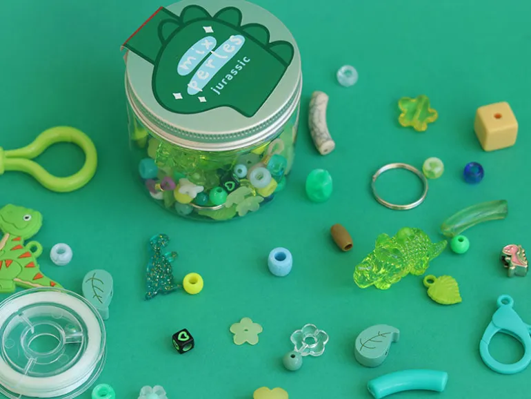 Mix de perles - Jurassic