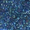 Miyuki Delicas 11/0 - Emerald lined cobalt ab DB-1763