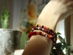 Mélange de perles heishi et de breloques - Petra