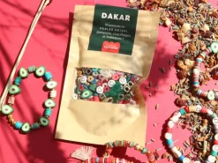 Mélange de perles heishi et de breloques - Dakar