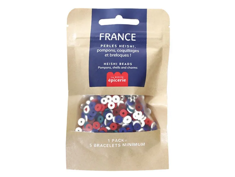 Mélange de perles heishi et de breloques - France