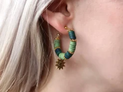 Mélange de perles heishi et de breloques - Istanbul