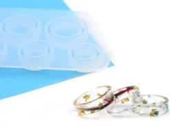 Moule en silicone - Bague géométrique - 14,5 x 6,4 cm