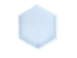 Moule en silicone - Dessous de verre hexagonal - 12 x 10,5 cm