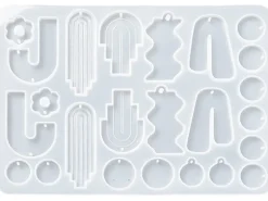 Moule en silicone - Formes géométriques abstraites pour boucles d'oreilles