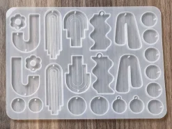 Moule en silicone - Formes géométriques abstraites pour boucles d'oreilles