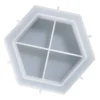 Moule en silicone - Moyenne coupelle hexagonale - 15,8 x 13,9 cm