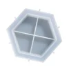 Moule en silicone - Petite coupelle hexagonale - 13,1 x 11,6 cm