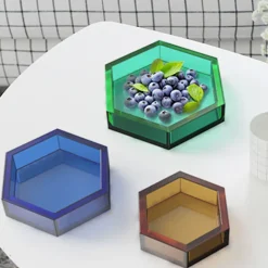 Moule en silicone - Petite coupelle hexagonale - 13,1 x 11,6 cm