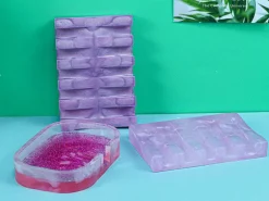 Moule en silicone - Porte-savon strié - 12 x 8,5 cm